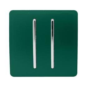 ART-SS29DG  2 Gang (1x2 Way 1x3 Way Intermediate) Dark Green